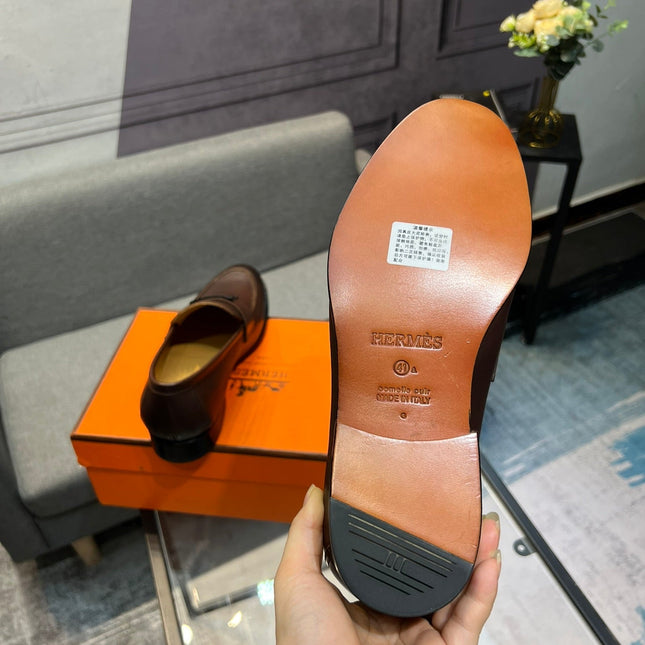 HM PARIS LOAFER BROWN CALFSKIN