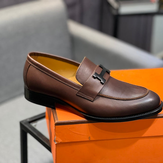 HM PARIS LOAFER BROWN CALFSKIN