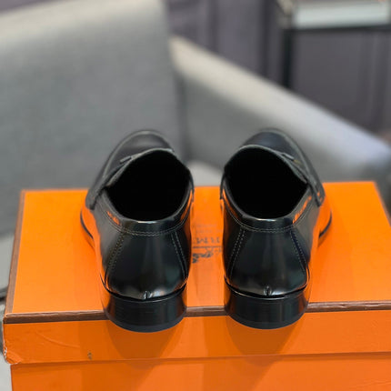 HM PARIS LOAFER GLOSSY BLACK CALFSKIN