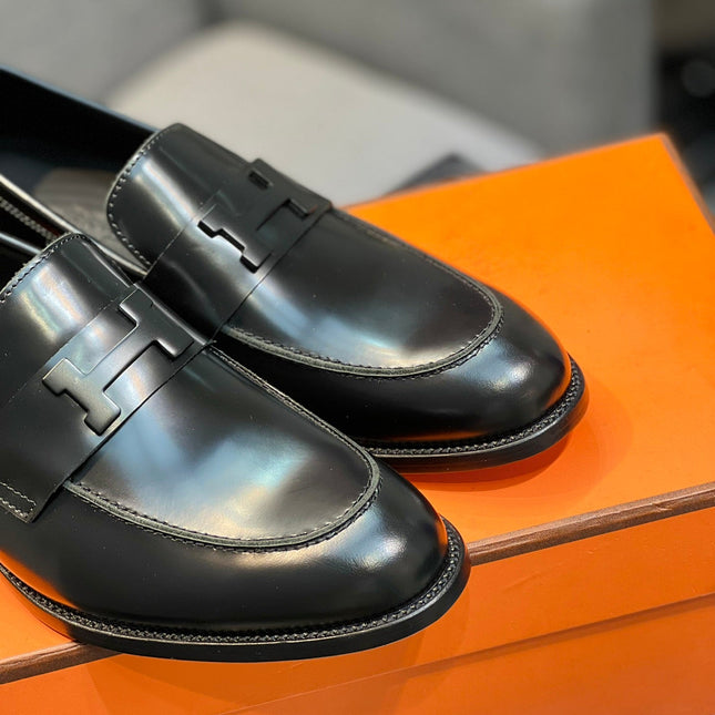 HM PARIS LOAFER GLOSSY BLACK CALFSKIN