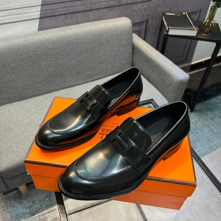 HM PARIS LOAFER GLOSSY BLACK CALFSKIN