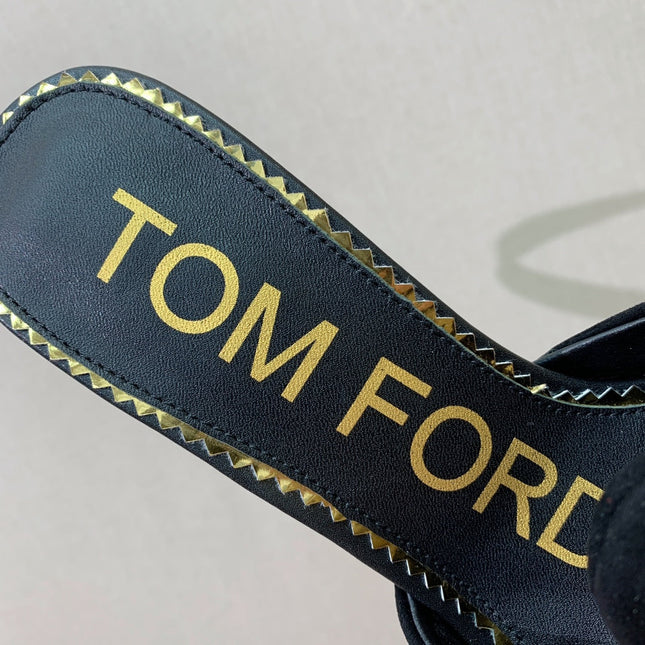 HIGH SANDAL 10 CM IN BLACK SUEDE