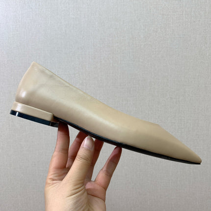 LP REBECCA BALLERINAS CREAM CALFSKIN