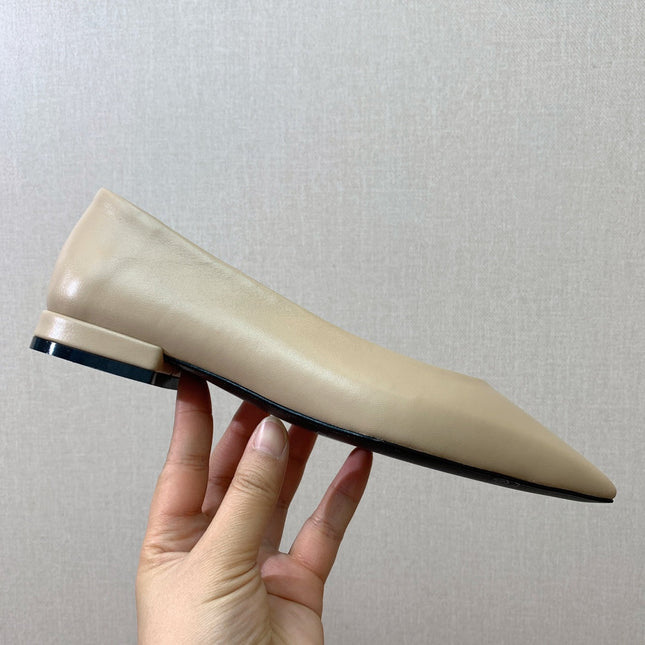 LP REBECCA BALLERINAS CREAM CALFSKIN