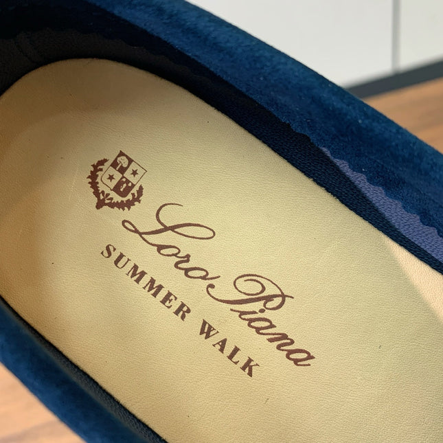 LP SUEDE SUMMER WALK LOAFERS NAVY BLUE