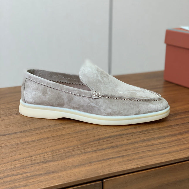LP LOAFERS 25S IN STONE BEIGE SUEDE