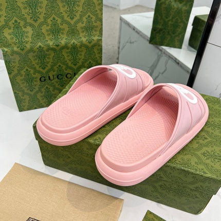 PLATFORM SLIPPERS IN LIGHT PINK IMPORTED TPU