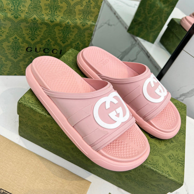 PLATFORM SLIPPERS IN LIGHT PINK IMPORTED TPU