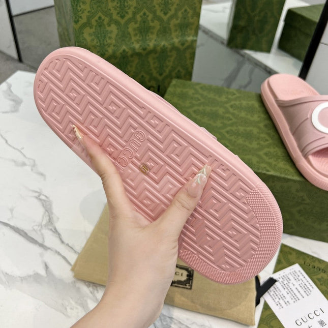 PLATFORM SLIPPERS IN LIGHT PINK IMPORTED TPU