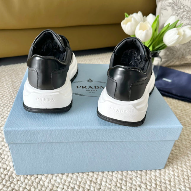 PRA BLACK THICK SOLE SNEAKER BLACK CALFSKIN
