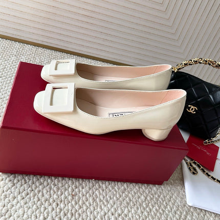 U LOOK BALLERINAS IN WHITE GLOSSY CALFSKIN