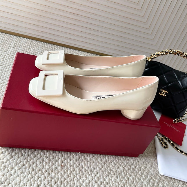 U LOOK BALLERINAS IN WHITE GLOSSY CALFSKIN