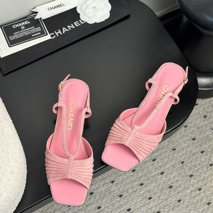 CC HIGH HEELS IN PINK QUILTED SUEDE