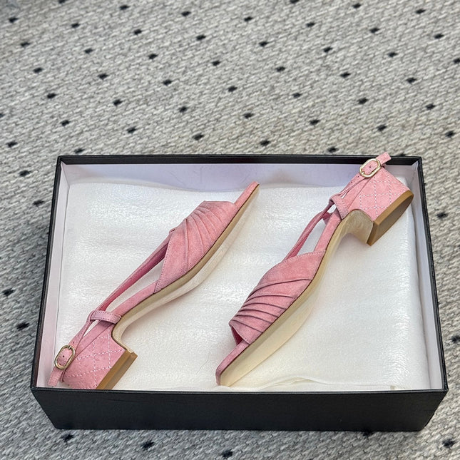 CC HIGH HEELS IN PINK QUILTED SUEDE