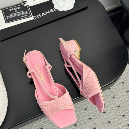 CC HIGH HEELS IN PINK QUILTED SUEDE