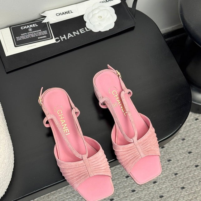 CC HIGH HEELS IN PINK QUILTED SUEDE