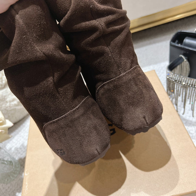 ANKLE BOOT IN HICKORY BROWN SUEDE