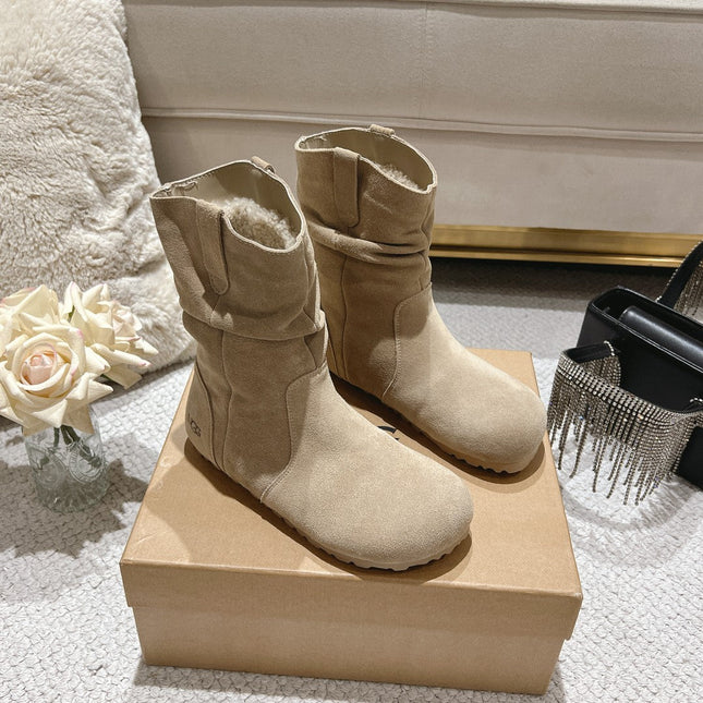 ANKLE BOOT IN TAN BROWN SUEDE