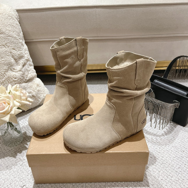 ANKLE BOOT IN TAN BROWN SUEDE