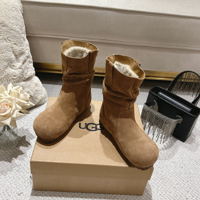 ANKLE BOOT IN CIDER BROWN SUEDE