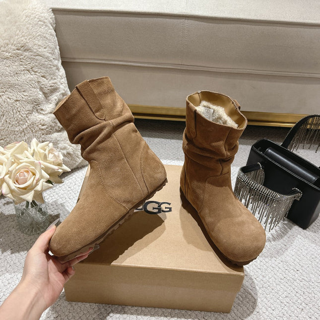 ANKLE BOOT IN CIDER BROWN SUEDE