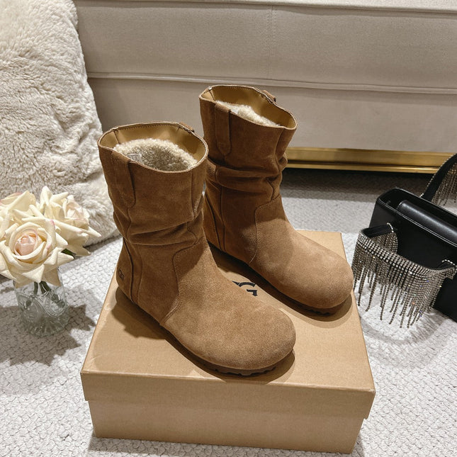 ANKLE BOOT IN CIDER BROWN SUEDE
