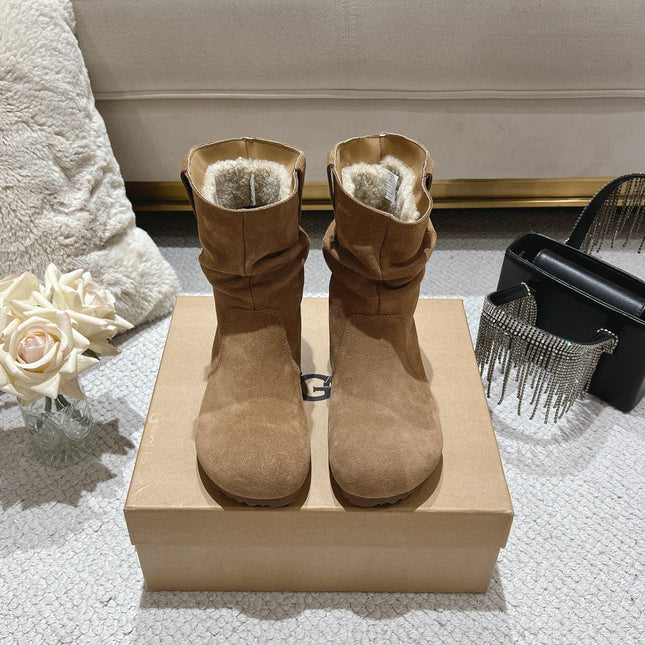 ANKLE BOOT IN CIDER BROWN SUEDE