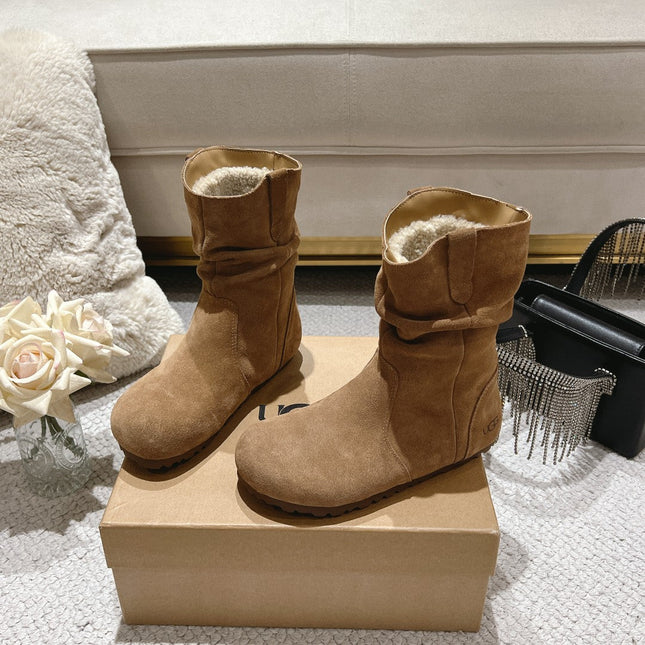 ANKLE BOOT IN CIDER BROWN SUEDE
