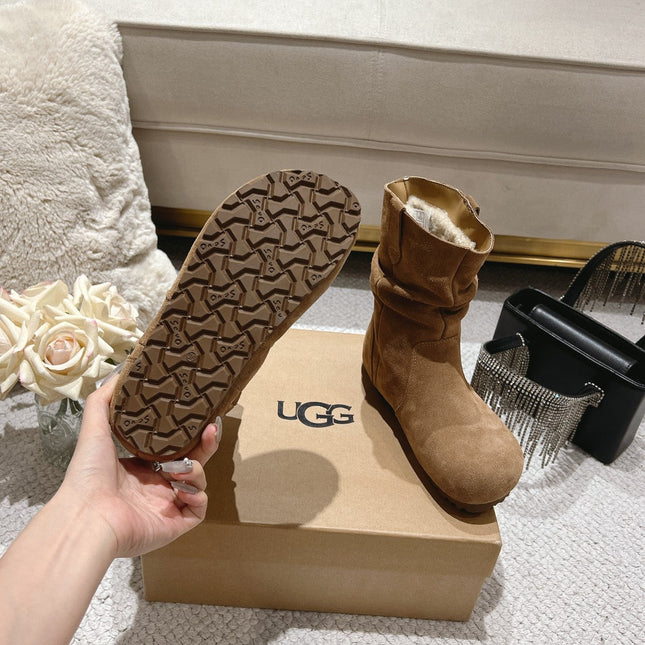 ANKLE BOOT IN CIDER BROWN SUEDE