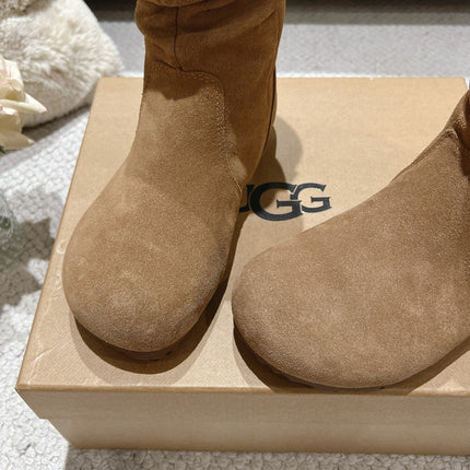 ANKLE BOOT IN CIDER BROWN SUEDE