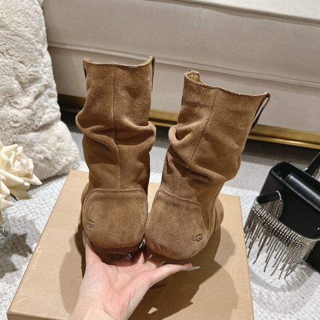 ANKLE BOOT IN CIDER BROWN SUEDE