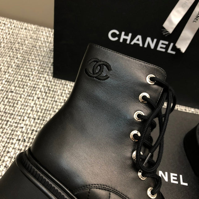 SHORT BOOTS BLACK LAMBSKIN