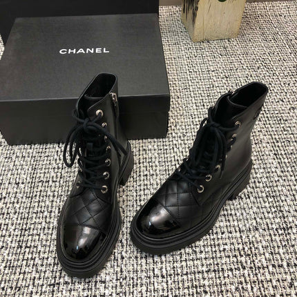 SHORT BOOTS BLACK LAMBSKIN