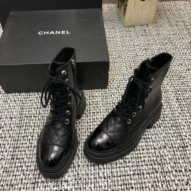 SHORT BOOTS BLACK LAMBSKIN