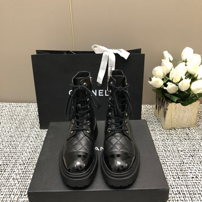 SHORT BOOTS BLACK LAMBSKIN