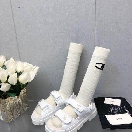 DAD SANDAL WHITE LAMBSKIN