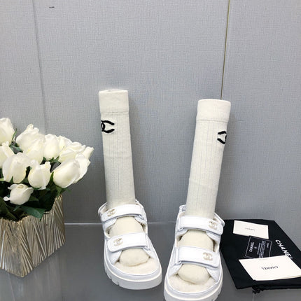 DAD SANDAL WHITE LAMBSKIN