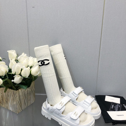 DAD SANDAL WHITE LAMBSKIN