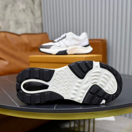 LV RUN AWAY SNEAKER WHITE AND CHOCOLATE BROWN