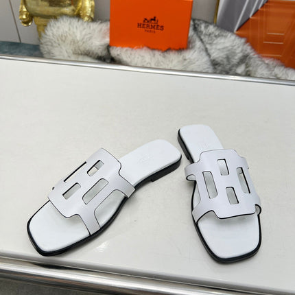 FLATFORM SANDAL WHITE CALFSKIN