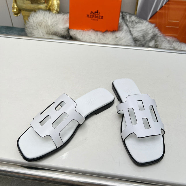 FLATFORM SANDAL WHITE CALFSKIN