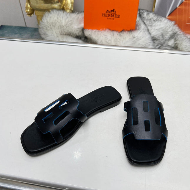 FLATFORM SANDAL BLACK CALFSKIN
