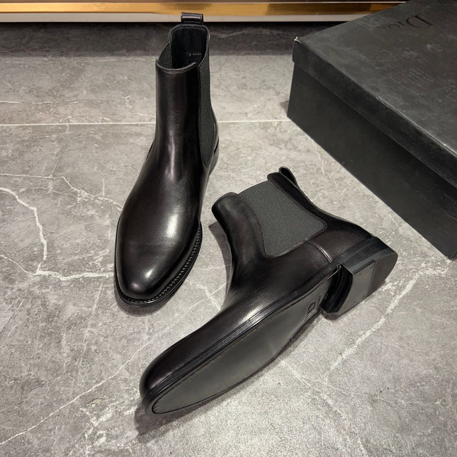 CD CHELSEA BOOT BLACK CALFSKIN