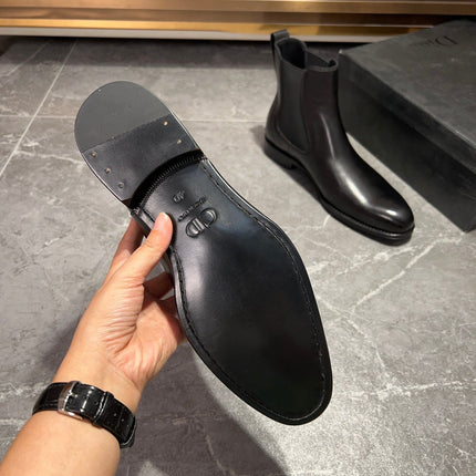 CD CHELSEA BOOT BLACK CALFSKIN