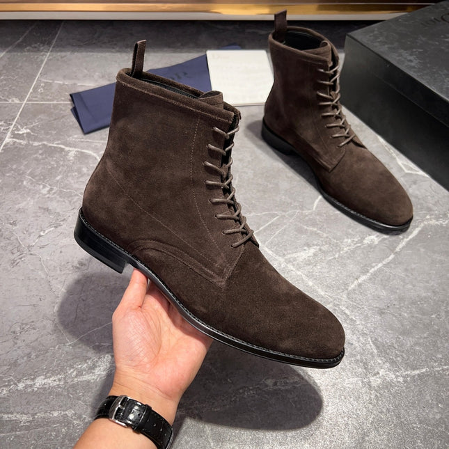 CD JUMP LACE-UP BOOT BROWN SUEDE