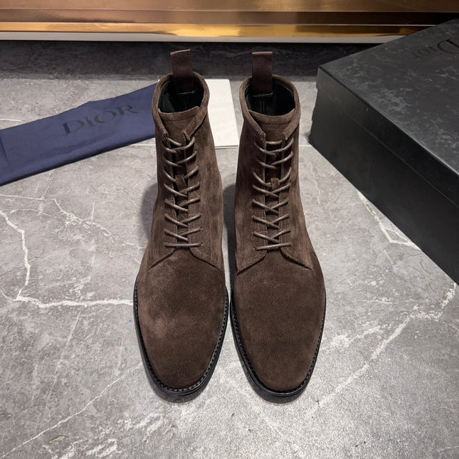 CD JUMP LACE-UP BOOT BROWN SUEDE