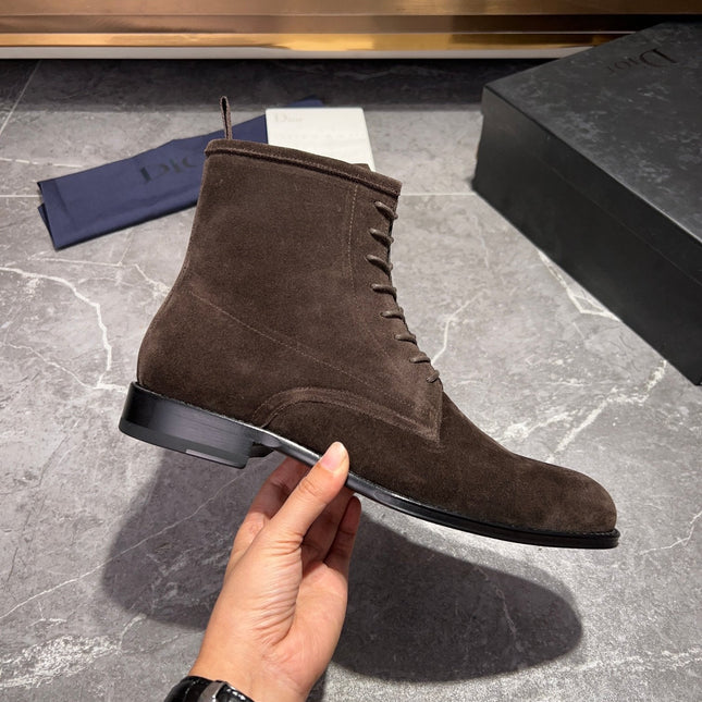 CD JUMP LACE-UP BOOT BROWN SUEDE