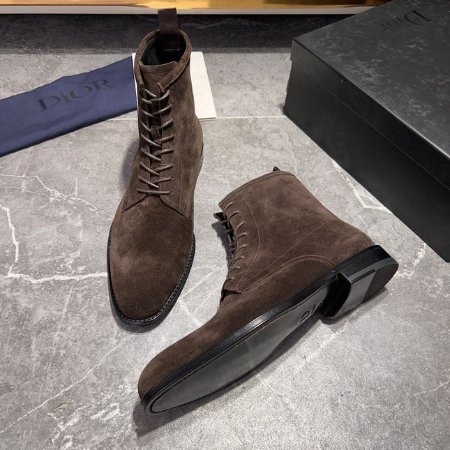 CD JUMP LACE-UP BOOT BROWN SUEDE