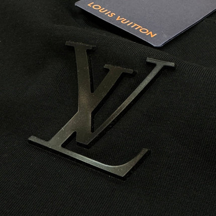 LV T-SHIRT IN BLACK MODAL COTTON 238790