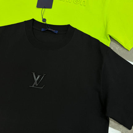LV T-SHIRT IN BLACK MODAL COTTON 238790